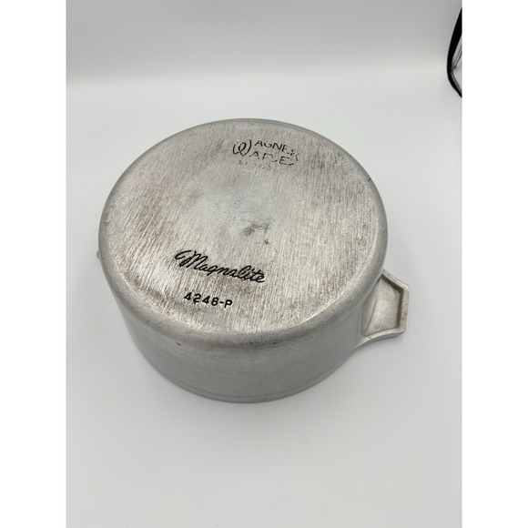 Vtg Wagner Ware Sidney O Magnalite 4248-P Aluminum Roaster Stockpot & Lid - Picture 6 of 6